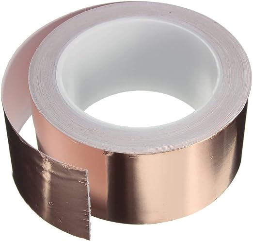 Copper Foil Tape (2 inch X 66 FT) with Double-Sided Conductive Adhesive for Guitar & EMI Shielding,Stained Glass Making,Electrical Repairs,Paper Circuits,Soldering,Grounding,DIY Copper Tape