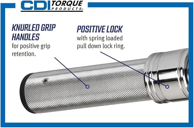 CDI 1/4 Inch Drive Adjustable Click Torque Wrench, Range 10-50 In Lbs / 1.4-5.4 Nm (501MRMH)