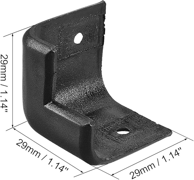 uxcell Speaker Corner Protectors Cabinet Edge Corner 1.14'' Speaker Stackable Guard Wrap Angle Case Protection 8pcs