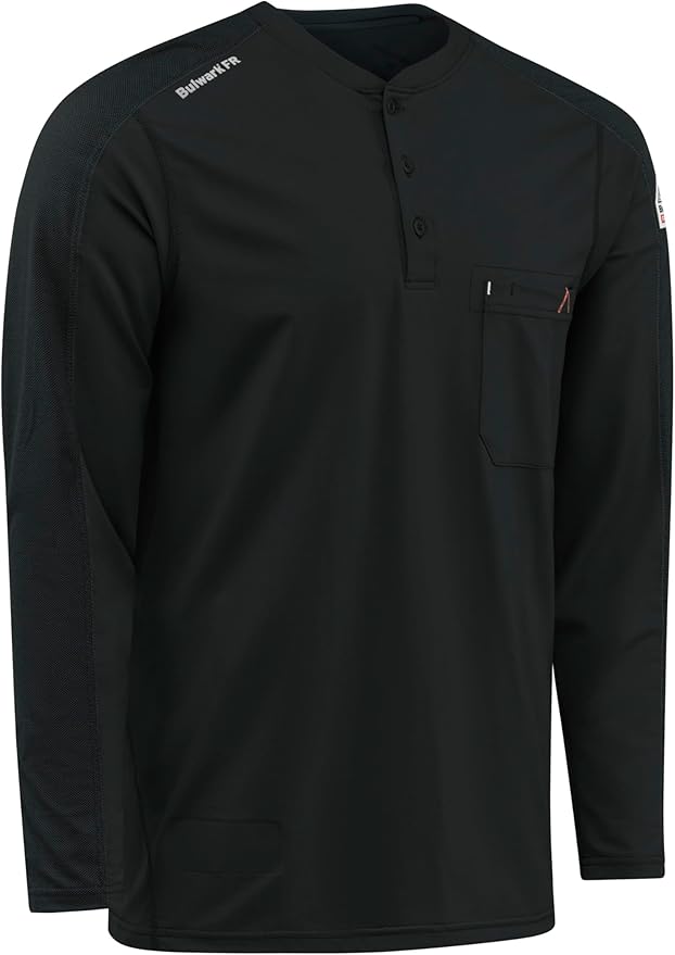 Bulwark FR Men's Flame Resistant Flex Knit Henley