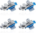 Solar Panel Photovoltaic Bolt-On Coupling Earthing Ground Lug Cable Clamp with Nuts for RV, Boat, Roof, Wall and Other Off Gird Roof Bare Wire Installation(4pcs)
