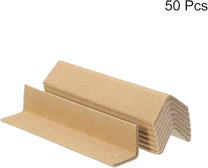 PATIKIL Adjustable Cardboard Corner Protector Package Frame Protectors l Shaped 80x30mm Thick 3mm for Art, Packing, Shipping, Pack of 50