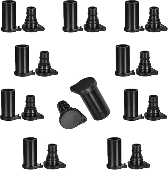 Solar Connector Caps, IP67 Solar Panel Connector Cap Weather Resistant Dust Male and Female Cap for MC-4 Solar Connectors (10 Pairs)