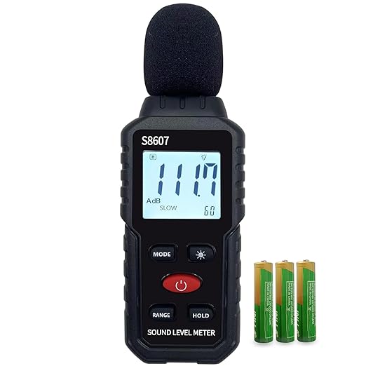 Digital Sound Level Meter,Sound Meter for Classroom Home Street,30-130dBA dB Meter to Measure Noise,Noise Decibel Reader,Audio Sound Tester,Sound Test equipmetent,Sound Measurement Device (30-130dBA)