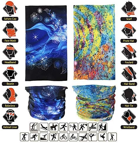 Neck Gaiter Masks Tube Scarf,Seamless Bandanas Buffs Gators,Ourdoor Face Mask Face Covering Multi Headwear