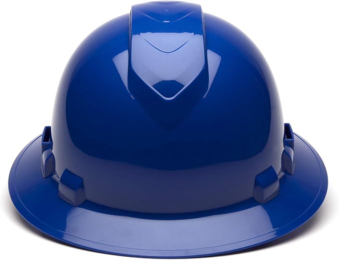 Pyramex Ridgeline Full Brim Vented Hard Hat 4 Point Ratchet Suspension