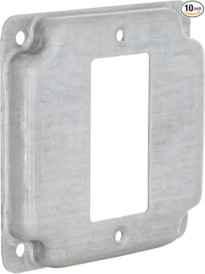 Hubbell-Raco 808C 1 GFCI 4-Inch Square Exposed Work Cover