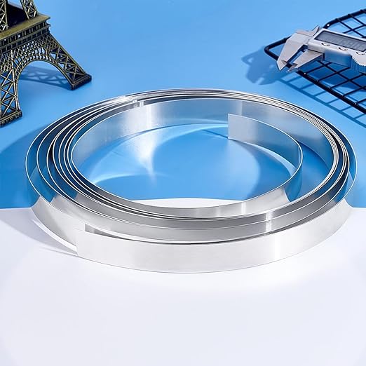 PH PandaHall 196" x 0.7" Aluminum Flashing, 0.5mm Aluminum Strip Metal Sheet Aluminum Bezel Strip Metal Foil Roll Sheet Strip Roof Panels Foil Strips Flat Wire for DIY Craft Sealing Door Window Garden