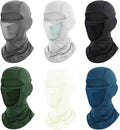 6 Packs Ski Mask Sun UV Protection Hood Breathable, Balaclava Face Mask for Men Women - Motorcycle Fish