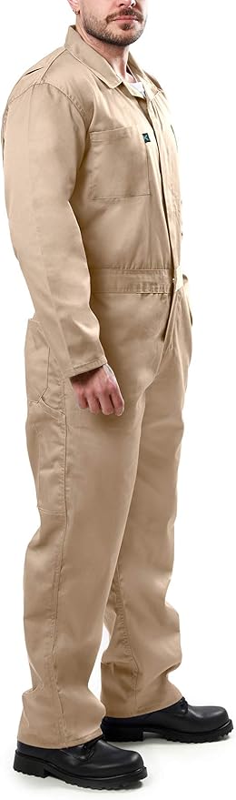 Kolossus Coveralls for Men Long Sleeve Cotton Blend Work Jumpsuit