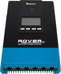 Rover 100A MPPT Solar Charge Controller - DC Input Solar Controller for RV/Marine, Auto-Detect 12V/24V/36V/48V, LCD Display Solar Regulator fit for Gel, Sealed, Flooded and Lithium Battery