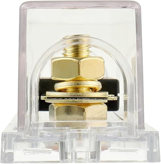 BOJACK 0/2/4 Gauge ANL Fuse Holder and 70 Amp ANL Fuses for 0 2 4 8 Gauge AWG Block, Automotive Fuse Holder 70A (Pack of 2)