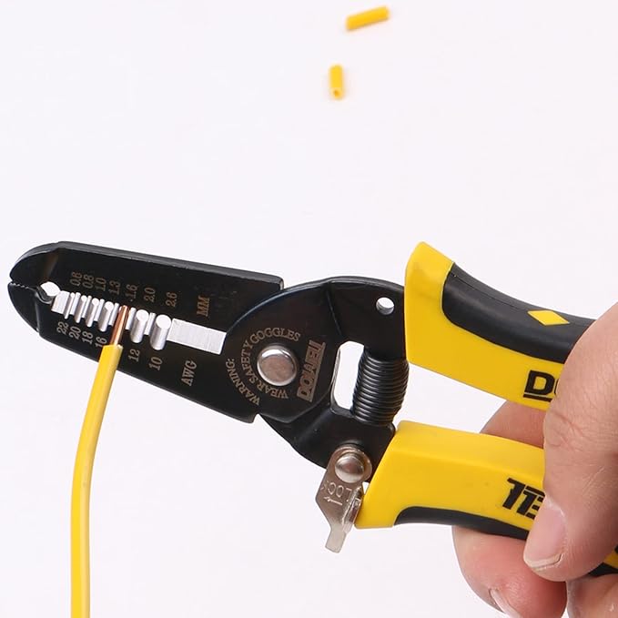 DOWELL 10-22AWG+22-30AWG Wire Stripping Tool Wire Stripper Cutter Pliers Tool Multi-Function Hand Tool for Electrician Craftsmanship 2-Piece