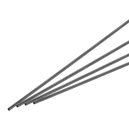 MECCANIXITY Carbon Fiber Rod, 2mm x 150mm Carbon Rod Bar for RC Airplane DIY Craft Kite Wing Tube Quadcopter Arm Repair Pack of 4