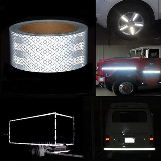 2 Inch x 32.8 Feet Reflective Tape Outdoor Waterproof for Trailers - High Visibility Reflector for Enhanced Safety