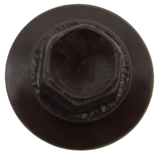 Metal Roofing Screws: (250) 10 x 1 Dark Brown Hex Head Sheet Metal Roof Screw. Self Starting Metal to Wood siding Screws. EPDM Washer. Colored Head