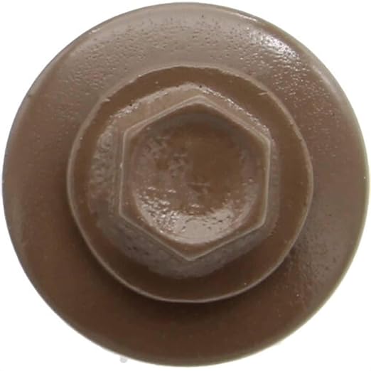 Metal Roofing Screw: (250) 12 x 1-1/2" Light Brown Hex Sheet Metal Roof Screw. Sharp Point Metal to Wood siding Screws. 5/8" EPDM Washer.