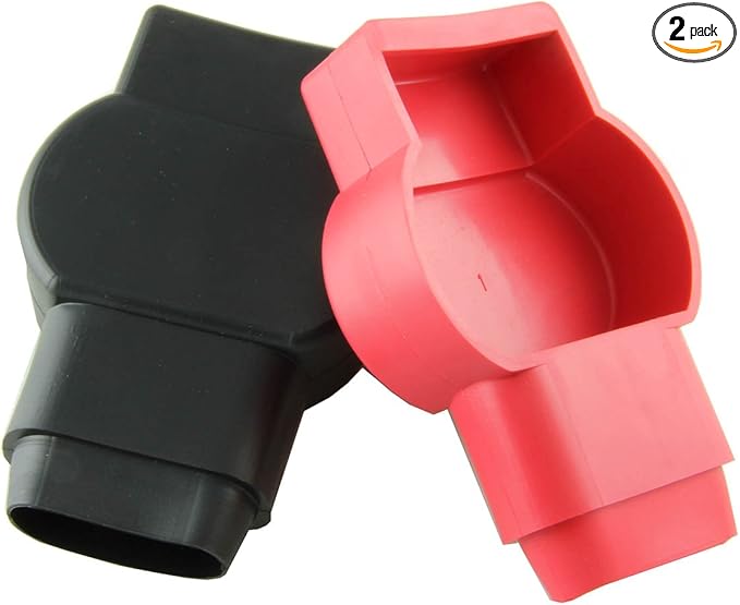 Crimp Supply Cover Set (Red and Black) for Military Battery Terminals