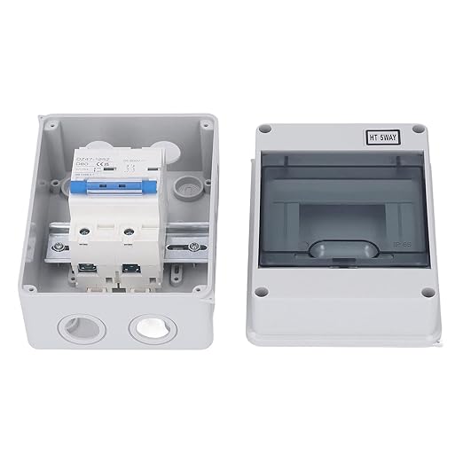 DZ47-125Z D80 Miniature Circuit Breaker 500V 80A DC Disconnect Switch PV Combiner Box IP65 Distribution Box for Photovoltaic Solar Panel Grid Connected System