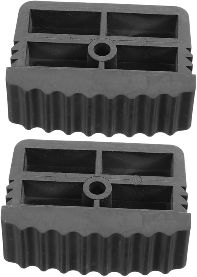CANIGHT 2pcs Non Slip Rubber Ladder Feet Covers Protective Pads for Enhanced Stability Easy to Install Compatible with Various Surfaces for Home Use
