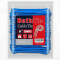 8 Inch Blue Zip Ties (2500 Pack), 65 LBS Tensile Strength, Self-Locking Nylon PA66 UV Resistant Cable Ties for Indoor and Outdoor Use