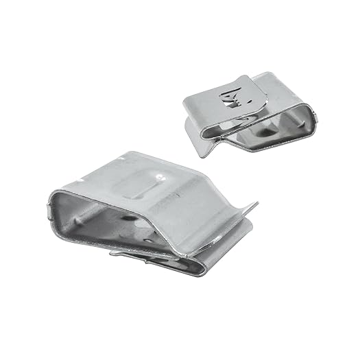 Solar Panel Cable Clips Photovoltaic Cable Clips Trailer Frame Wire Clamp Clips Stainless Steel 21.6mm/0.85in Length-[30 Pcs]
