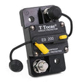 200A Circuit Breaker with Manual Reset and Switch Button for RV Boat Marine ATV Vehicles Audio Electronic Battery System 12V - 48V DC, Waterproof IP67 M10 Studs Surface Mount 200 Amp Breakers