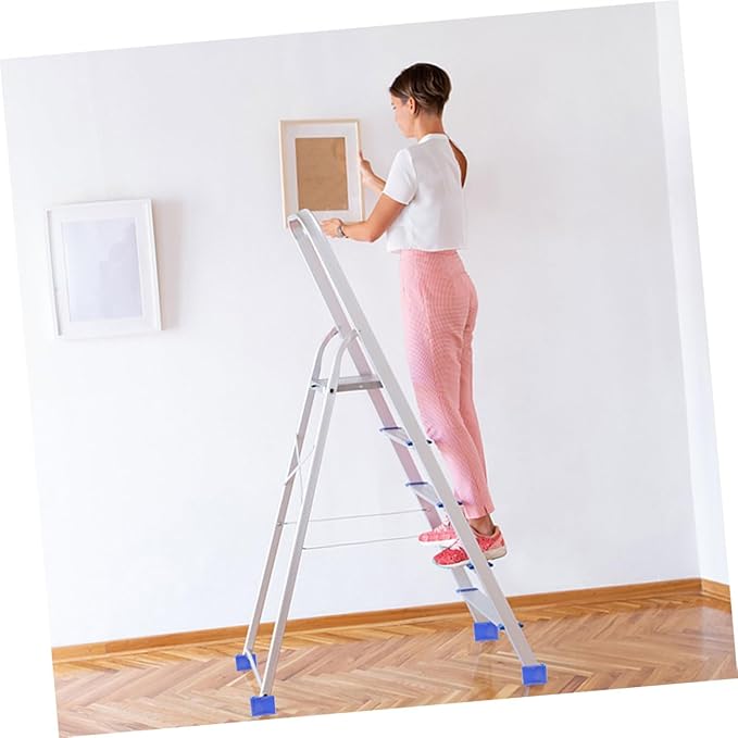 NUOBESTY 8pcs Ladder Non-Slip Mats Heavy Duty Rubber Ladder Stabilizer Feet for Home Office Construction Use