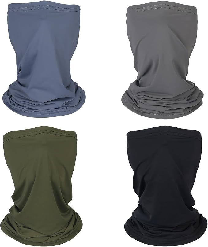 Mandydov Summer Cooling Neck Gaiter Face Mask Breathable Balaclava, UV Protection Wind Dust Proof Face Cover Scarf