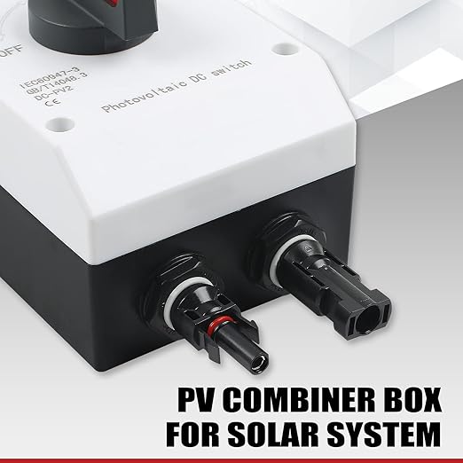 32A DC 1200V PV Solar Disconnect Switch, IP66 Waterproof & Lightning Protection & Anti-UV Solar Circuit Isolator Box for Solar Panels (International Standard: IEC60947-3)