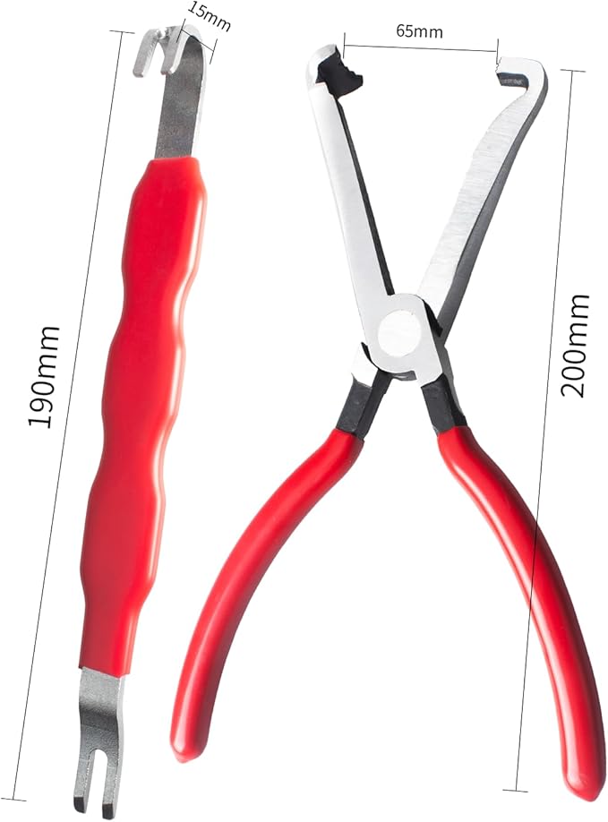 2 PCS Electrical Disconnect Pliers for Cars, Straight Automotive Electrical Connector Pliers and Electrical Connector Separator Tool