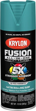 Krylon Fusion All-In-One Adhesive Spray Paint for Indoor/Outdoor Use, 12 oz, Rolling Surf