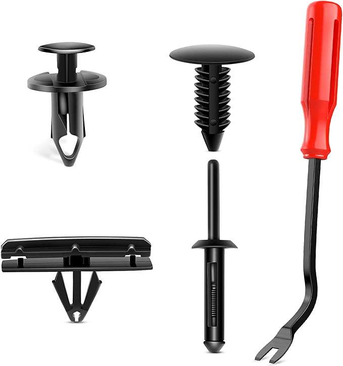 Nilight 121PCS Fender Flare & Rocker Moulding Clip Assortment 6506007-AA 6030441 68039280-AA 6503598 Replacement for Jeep Wrangler Chrysler Ford GMC with Fastener Remover