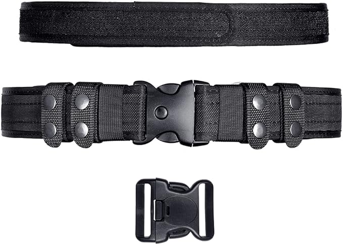 TAFTACFR Duty Belt for Law Enforcement Utility Security Military Police 2.0" Tactical Patrol Belt Set