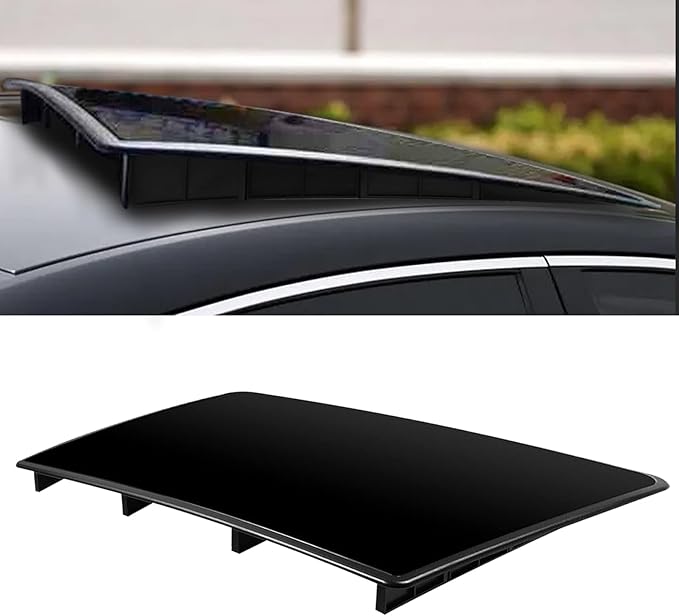 Car Sunroof Wind Deflector, Universal Car Sunroof Cover, Vent Insulator with Insulation Waterproof Surface, Moonroof Visor, with Waterproof Double Side Tape 28.5×19.5×1.5 Inch