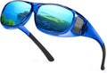 Myiaur Fit Over Glasses Sunglasses for Men Women， Polarized UV400 Protection, Anti-Glare for Driving & Outdoor Activities