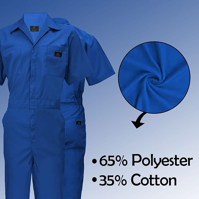 Coveralls Workwear Men Short Sleeve Coveralls