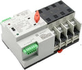 2/3/4P 100A 110V/220V Mini ATS Automatic Transfer Switch Electrical Selector Switch Dual Power Switch PV Solar DIN Rail(4P,220V)