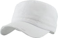 Funky Junque Distressed Military Hat – Newsboy Hats for Women, Short Brim Army Baseball Cap, Womens Cadet Hat Trendy Style