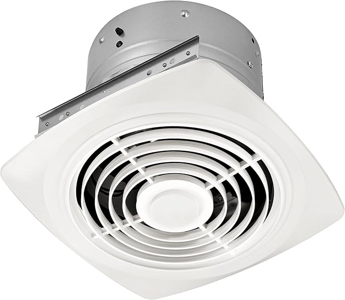 REEPLAR 8-Inch Ceiling Mount Exhaust Fan, 200 CFM Powerful Ventilation, Replacement for 505 Vertical Discharge Exhaust Fan, Fits 8" Roof Duct System, Ideal for Kitchen, Bathroom and Laundry Room