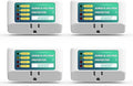 BSEED Single Outlet Surge Protector for Refrigerator, Voltage Protector with Light Indicators for TV, PC, Washing Machine, and Other Home Appliance, Power Wall Surge Protector, 125V, 1875W, 4 Pack