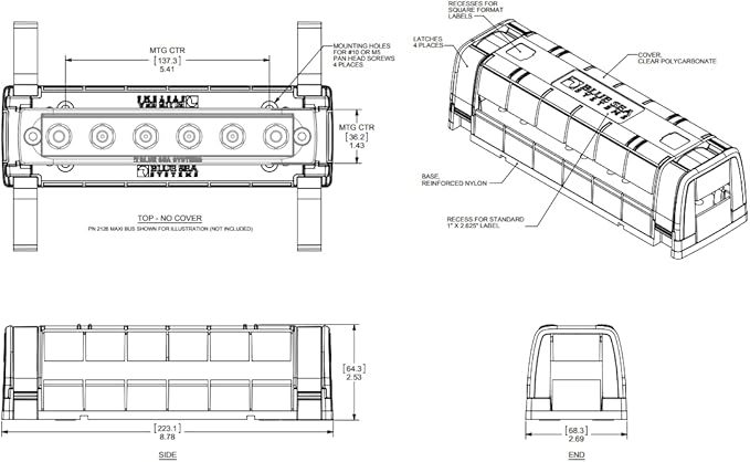 Blue Sea Systems 2718 Cover for MAXIBUS 2105/2126