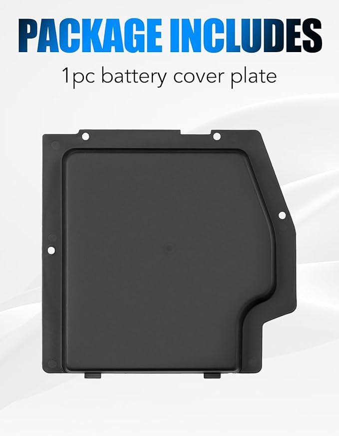 A & UTV PRO Battery Cover Kit for Can Am Maverick X3 MAX 2017-2025 All Models, Plastic Battery Cover Plate Accessories, Black, 1PC