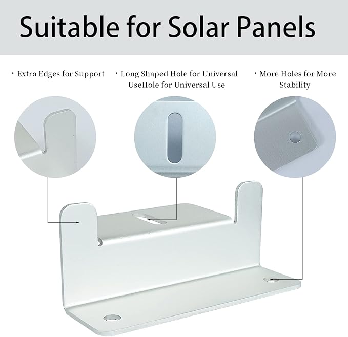 D&ONEHOS Solar Panel Mounting Z Brackets Lightweight Aluminum Corrosion-Free Construction for RVs, Trailers, Boats, Yachts, Wall and Other Off Gird Roof Installation, 16 Units per Set