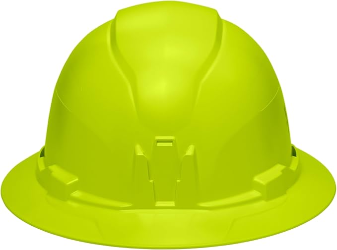 Klein Tools Hard Hat, Non-Vented Full Brim Style, Padded, Self-Wicking Odor-Resistant Sweatband, Tested up to 20kV