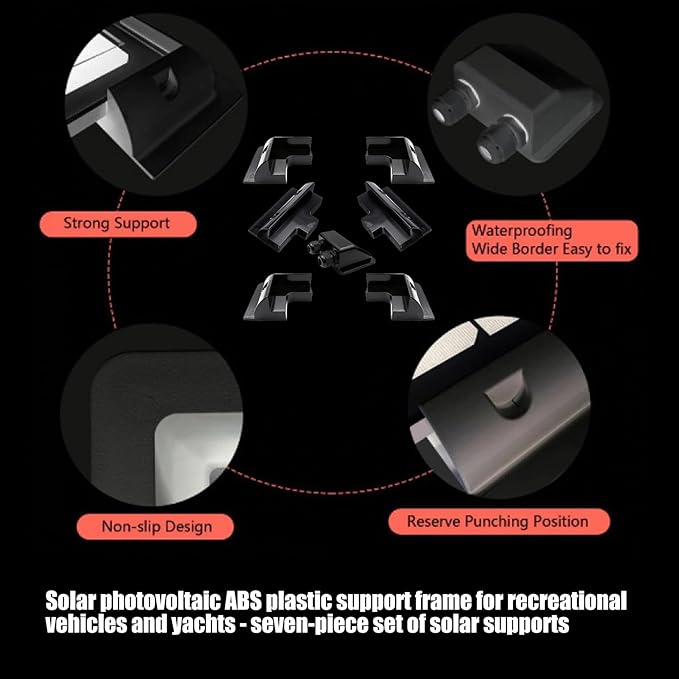 Solar Mounting Bracket None Drilling Angles for Boats Yachts Caravans None Drilling Angles Installation Bracket