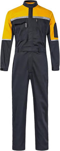 Mens Reflective Coverall Work Mechanics Coverall Work Suit Hi Vis Jumpsuit Bicolor Overalls