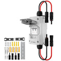 Solar Panel Disconnect Switch 10-60A 1000V Solar Disconnect Switch Outdoor PV Isolator Upgraded Cover Visual Design Waterproof Circuit Breaker Box for RV Home Battery Off-Grid(1000VDC, 40 Amp)