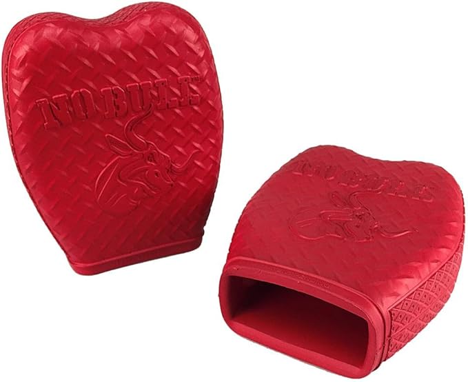 No Bull Extension Ladder Bumpers, Heavy Duty, Rubber, All-Weather and Sun Resistant, Red
