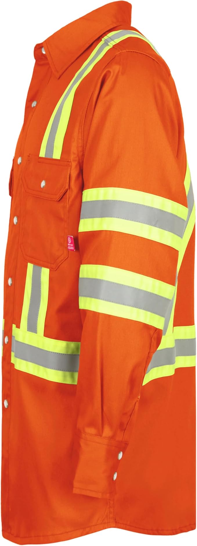 TICOMELA FR Shirts for Men High Visibility/Hi Vis Flame Resistant/Fire Retardant Shirt 6.5oz Men's Welding Shirts
